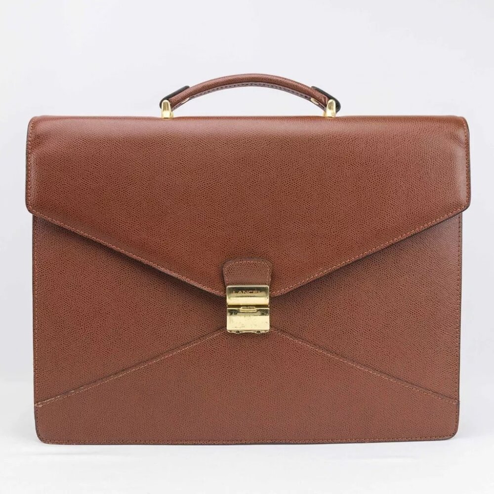 Authentic Lancel mens soft briefcase business bag